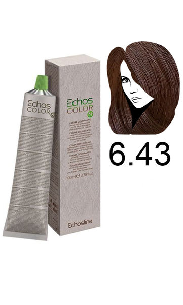 Echosline Echos Color Colouring Cream Крем-фарба для волосся 6.43 темно русявий