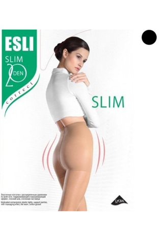 Esli Slim Колготки 20 den nero размер 5