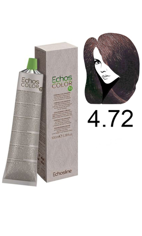 Echosline Echos Color Colouring Cream Крем-фарба для волосся 4.72 каштаново-шоколадний