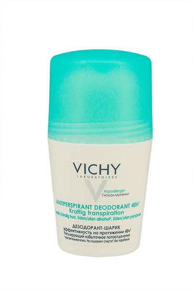 Vichy Дезодорант ролик Anti-Perspirant Treatment 48h Не содержащий спирт