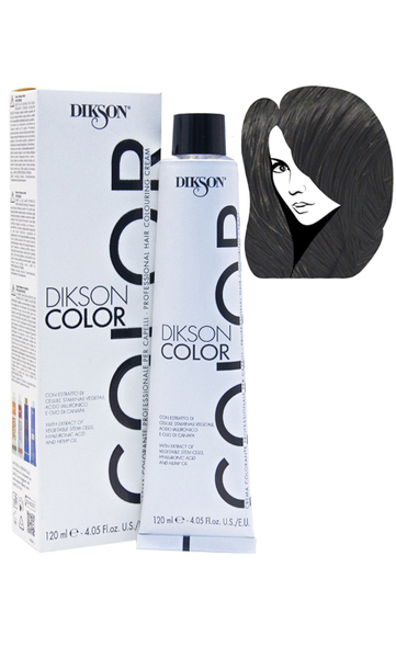 Dikson Professional Hair Colouring Cream Фарба для волосся 1.0 - black