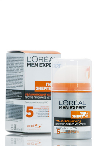 L'Oreal Paris Men Expert Hydra Energetic Comfort Max Зволожучий крем для догляду за шкірою обличчя проти ознак втоми