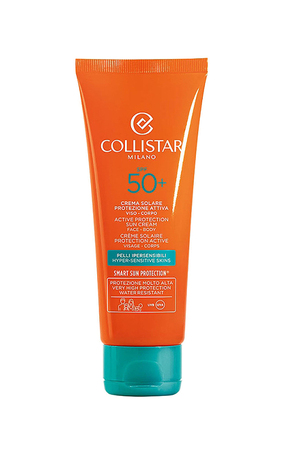 Collistar Active Protection Sun Cream Face Body SPF 50+ Інтенсивний сонцезахисний крем для обличчя і тіла