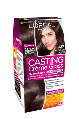 L`Oreal Paris Casting Creme Gloss Фарба для волосся 412 - Какао з льодом