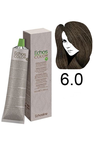 Echosline Echos Color Colouring Cream Крем-фарба для волосся 6.0 темний блондин