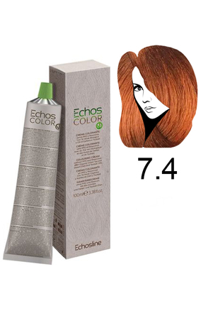 Echosline Echos Color Colouring Cream Крем-фарба для волосся 7.4 мідний блондин