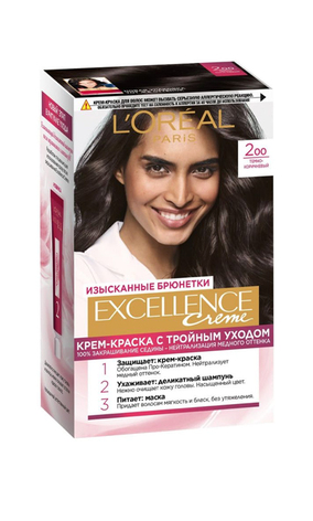 L`Oreal Paris Excellence Creme Фарба для волосся 200 - Темно-коричневий