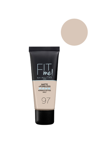 Maybelline New York Fit Me Matte Poreless Foundation Тональний крем 097 - Natural Porcelain