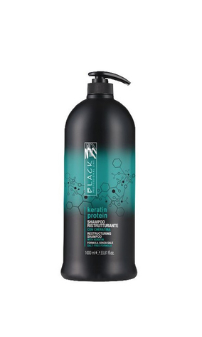 Black Keratin Protein Shampoo Реструктуруючий шампунь для пошкодженого волосся "Кератиновий протеїн"