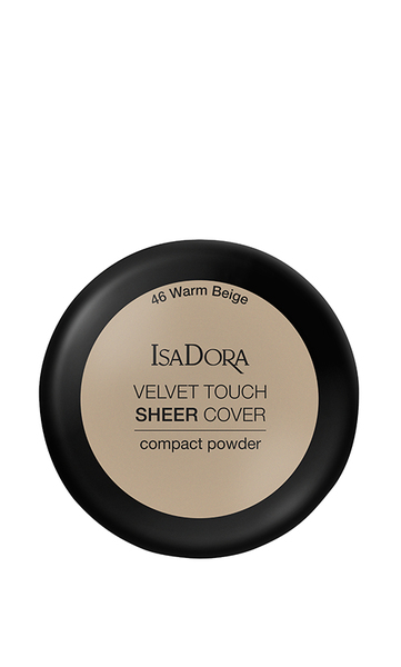 IsaDora Velvet Touch Sheer Cover Пудра Компактна 46 Warm Beige