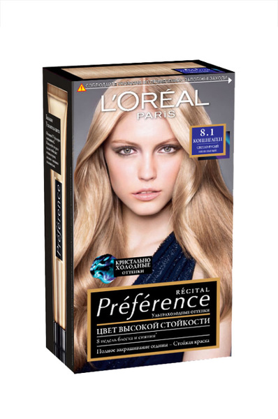 L`Oreal Paris Recital Preference Фарба для волосся 8.1 Копенгаген світло-русявий