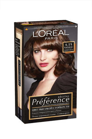 L`Oreal Paris Recital Preference Фарба для волосся 4.15 Каракас. Темний каштан