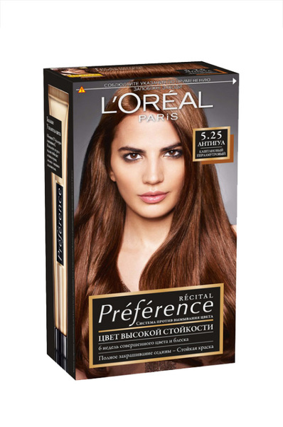 L`Oreal Paris Recital Preference Фарба для волосся 5.25 Антигуа. Каштановий перламутровий