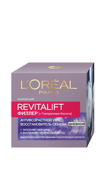 L`Oreal Paris Revitalift Filler (ha) Денний антивіковий крем-догляд SPF50 з гіалуроновою кислотою