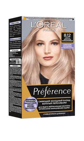 L`Oreal Paris Recital Preference Фарба для волосся 8.12 Аляска (термін придатності 11.2023)