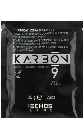 Echosline 9 Charcoal Extra Bleach Знебарвлювальний вугільний порошок для освітлення до 9-ти тонів