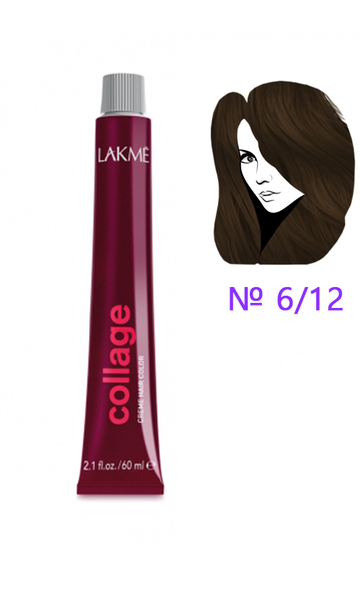 Lakme Collage Creme Hair Color Перманентная крем-краска для волос 6.12