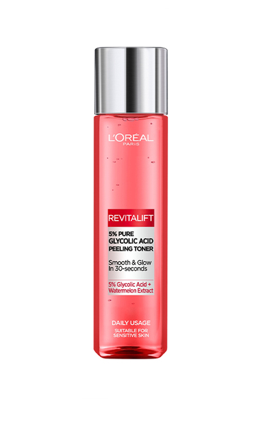 L`Oreal Paris Revitalift Пілінг-тонік з гліколевою кислотою для всіх типів шкіри обличчя, у тому числі для чутливої