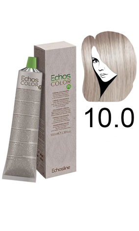 Echosline Echos Color Colouring Cream Крем-фарба для волосся ICE 10.0 натуральний холодний платиновий блонд