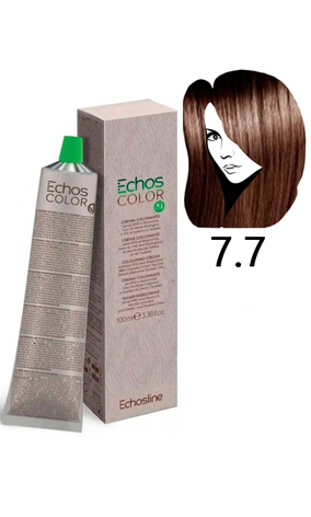 Echosline Echos Color Colouring Cream Крем-фарба для волосся 7.7 коричневий середній блонд