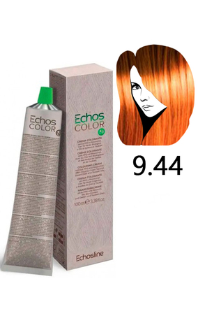 Echosline Echos Color Colouring Cream Крем-фарба для волосся 9.44 насичений мідний ультрасвітлий блонд