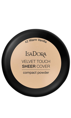 IsaDora Velvet Touch Sheer Cover Пудра Компактная 42 Warm Vanilla