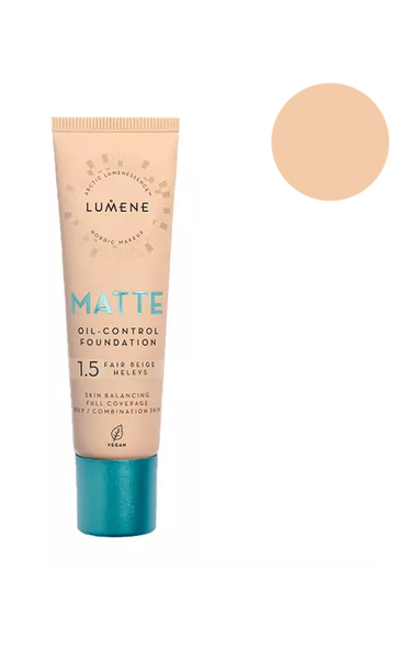 Lumene Matt Control Oil-Free Foundation Тон.основа Матирующая 1.5 - Fair Beige