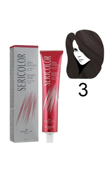 Brelil Sericolor Coloring Cream Фарба для волосся 3 (Dark Chestnut)