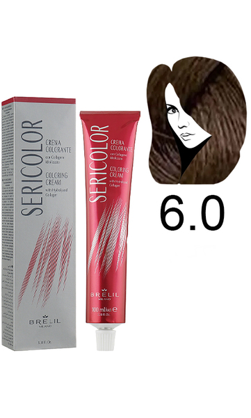 Brelil Sericolor Coloring Cream Фарба для волосся 6.0 (Dark Bonde)