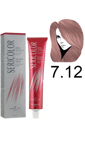 Brelil Sericolor Coloring Cream Фарба для волосся 7.12