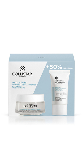 Collistar Attivi Puri Salicylic Acid + Hyaluronic Acid + Ceramides Aquage Склад набору: Аква-гель з гіалуроновою кислотою та керамідами