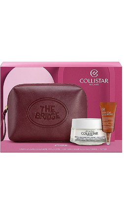 Collistar Attivi Puri Collagene + Malachite (cr/50ml+eye/cr/5ml+pouch) Крем-бальзам з колагеном+Крем для повік