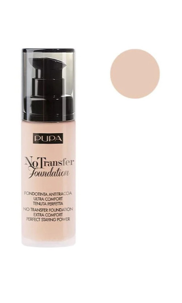 Pupa No Transfer Foundation Стійкий зволожувальний тональний крем (01) tone-cream