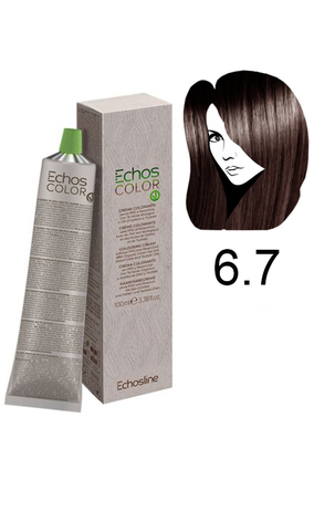 Echosline Echos Color Colouring Cream Крем-фарба для волосся 6.7 коричневий темний блонд