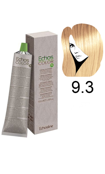 Echosline Echos Color Colouring Cream Крем-фарба для волосся 9.3 золотистий ультрасвітлий блонд