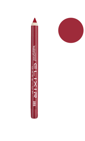 Elixir Make-Up Waterproof Lip Liner Водостійкий олівець для губ 055 Burgundy