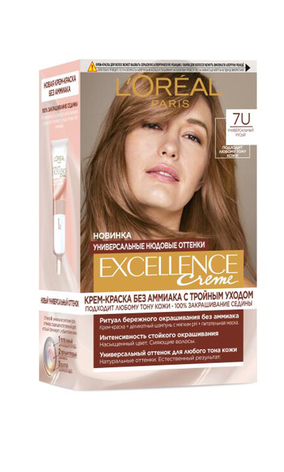 L`Oreal Paris Excellence Universal Nudes Фарба для волосся 7U - Універсальний русявий