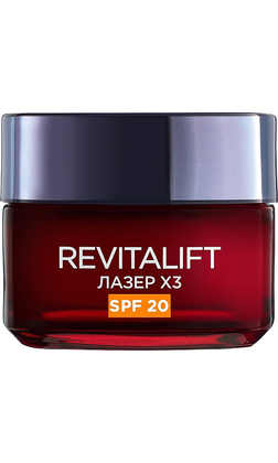 L`Oreal Paris Revitalift Laser X3 Anti-Age Денний антивіковий крем-догляд потрійної діх для шкіри обличчя із фактором захисту SPF 25