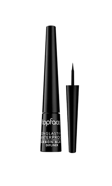 TopFace Dipliner Shine Підводка водостійка Longlasting Waterproof Carbon-Black