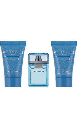 Versace Man Eau Fraiche mini set (edt 5 ml + 25 ml Shower gel + 25 ml After Shave Balm)