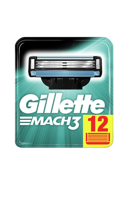 Gillette Змінні касети Mach 3 (12шт.в упаковці)