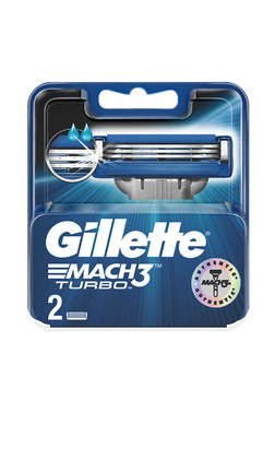 Gillette Змінні касети Mach 3 Turbo (2шт.в упаковці)