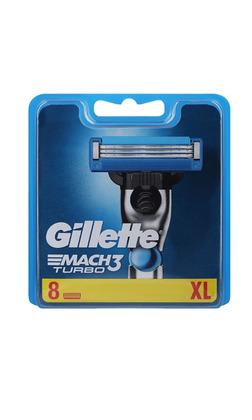 Gillette Змінні касети Mach 3 Turbo (8шт.в упаковці)