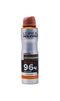 L`Oreal Paris Men Expert Дезодорант-Антиперспірант спрей Непереможний 96 годин Нон-стоп