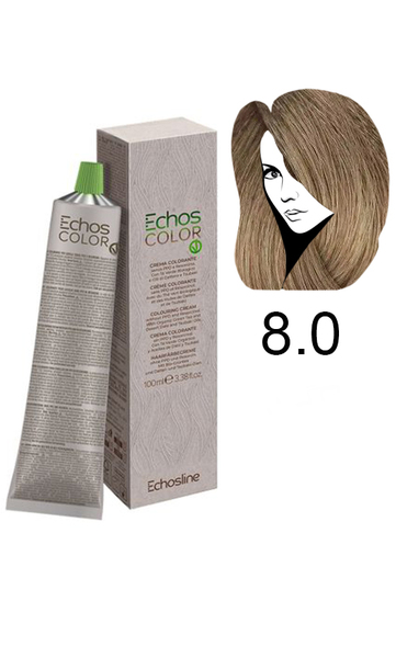 Echosline Echos Color Colouring Cream Крем-фарба для волосся 8.0 світлий блонд