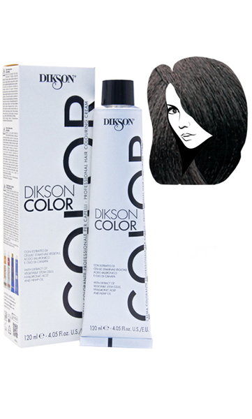 Dikson Professional Hair Colouring Cream Фарба для волосся 2.0 - темно коричневий