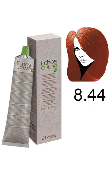 Echosline Echos Color Colouring Cream Крем-фарба для волосся 8.44 інтесивний мідний світлий блонд