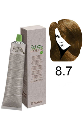 Echosline Echos Color Colouring Cream Крем-фарба для волосся 8.7 пісочний світлий блонд